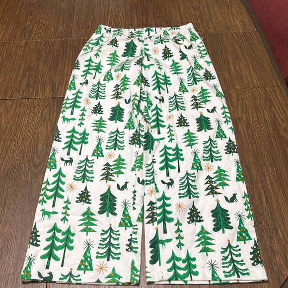 Nordstrom Flannel Christmas Tree Women’s Pajama Pants, Size Small - Picture 8 of 11